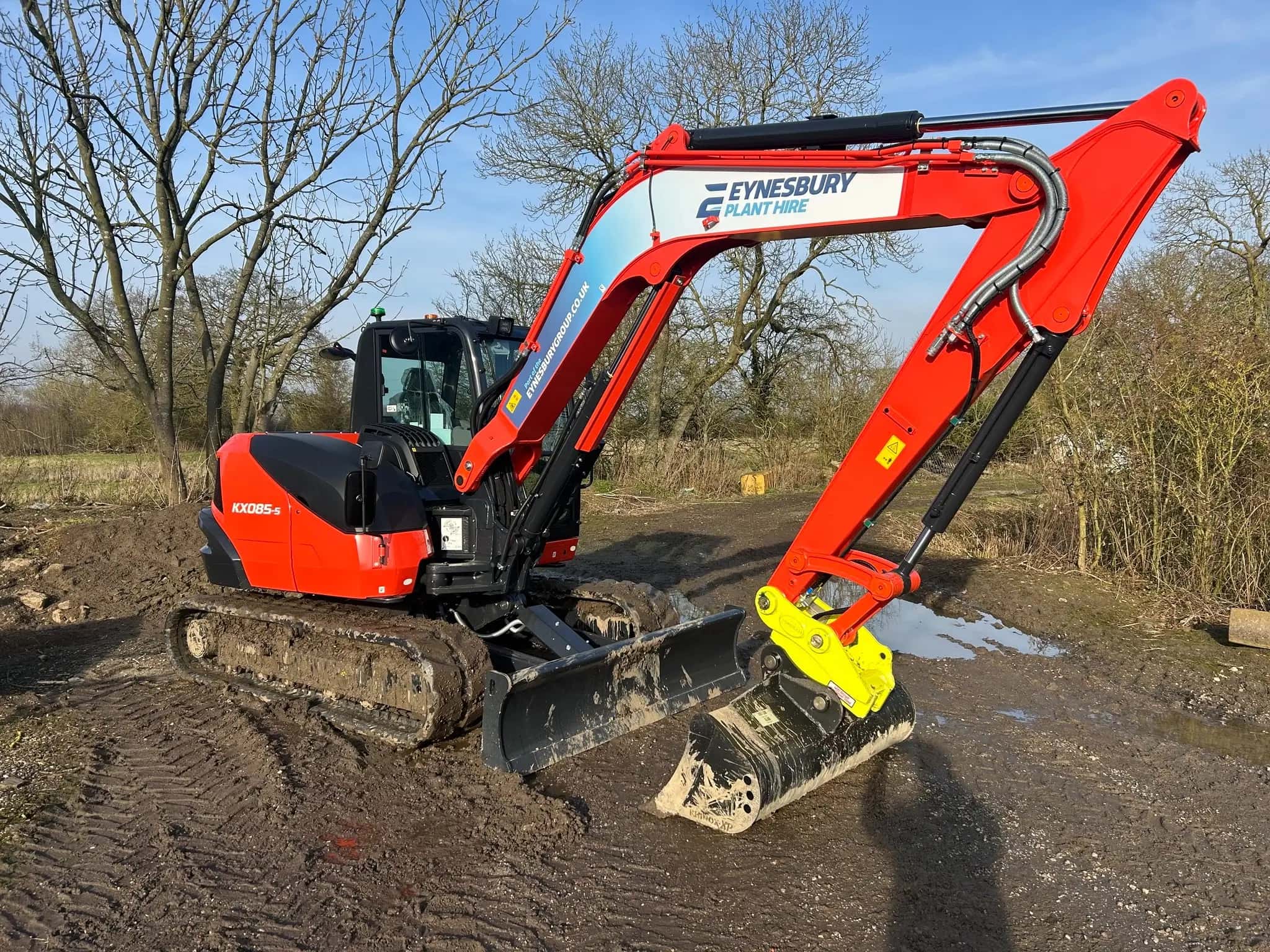 Image of a new excavator for hire at Eynesbury Plant Hire
