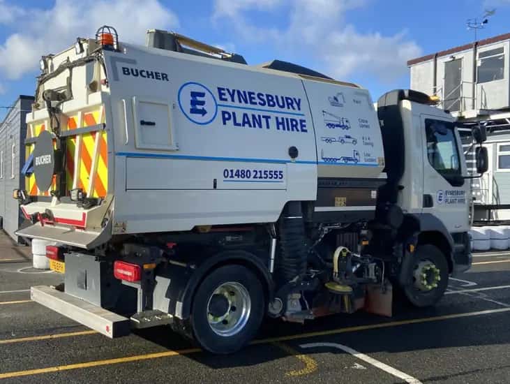 Image of a road sweeper for hire from Eynesbury Group in St Neots