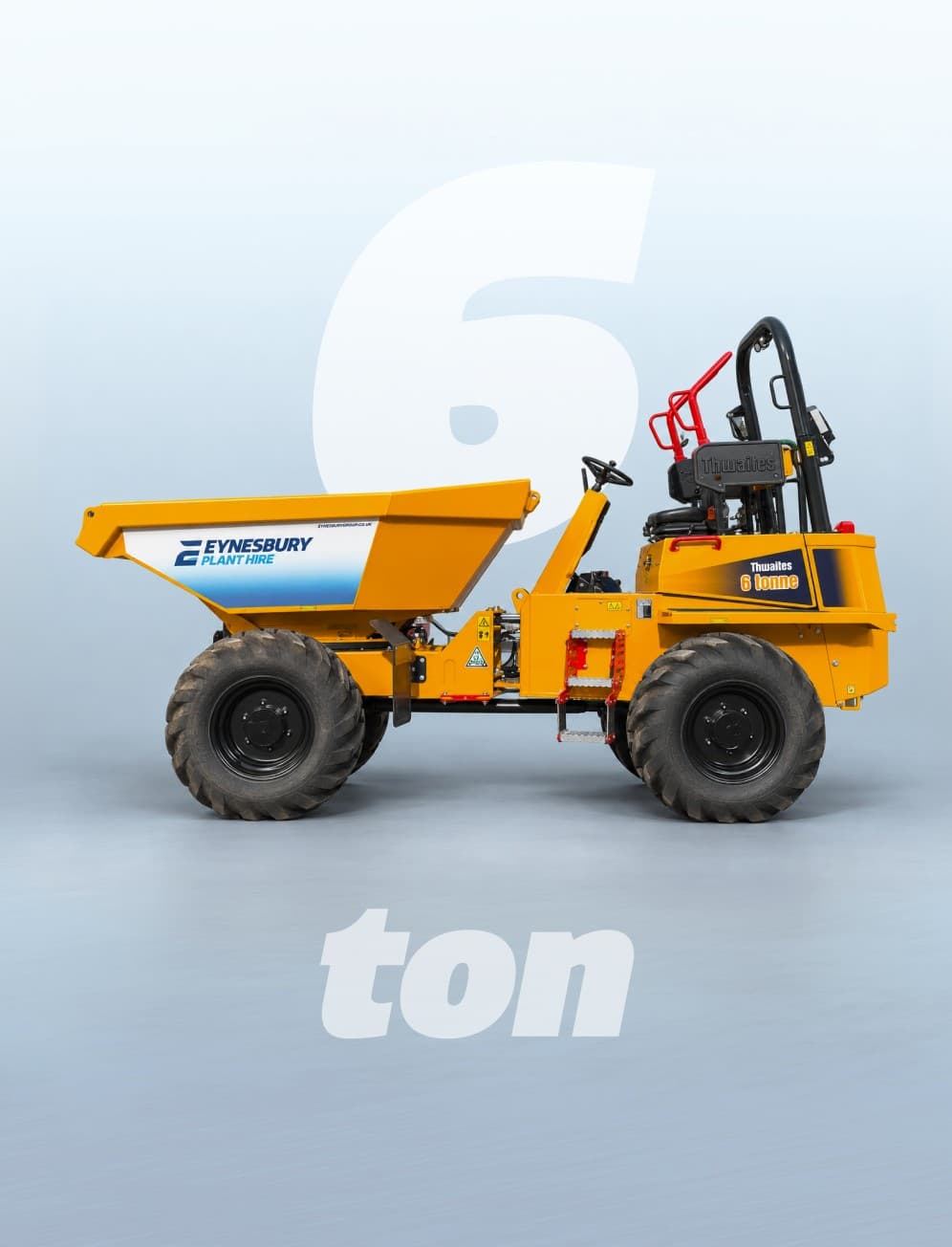 A 6 ton dumper for hire from Eynesbury Group