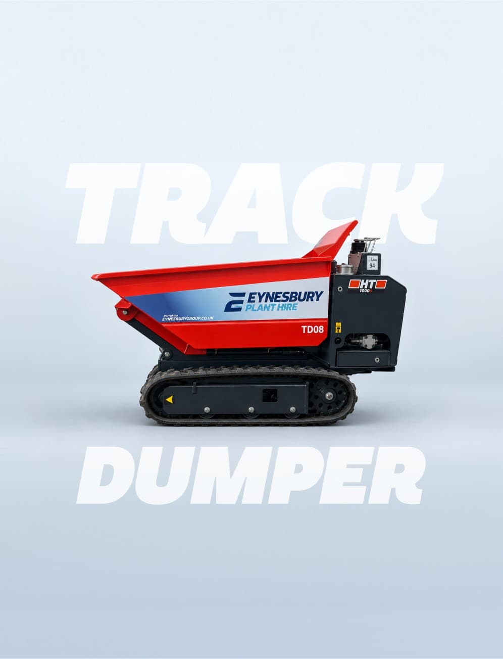 A Slanetrac HT1000s track dumper for hire from Eynesbury Group