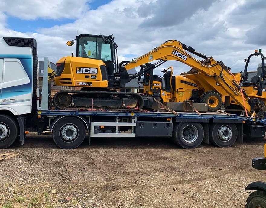 An Eynesbury rigid plant lorry