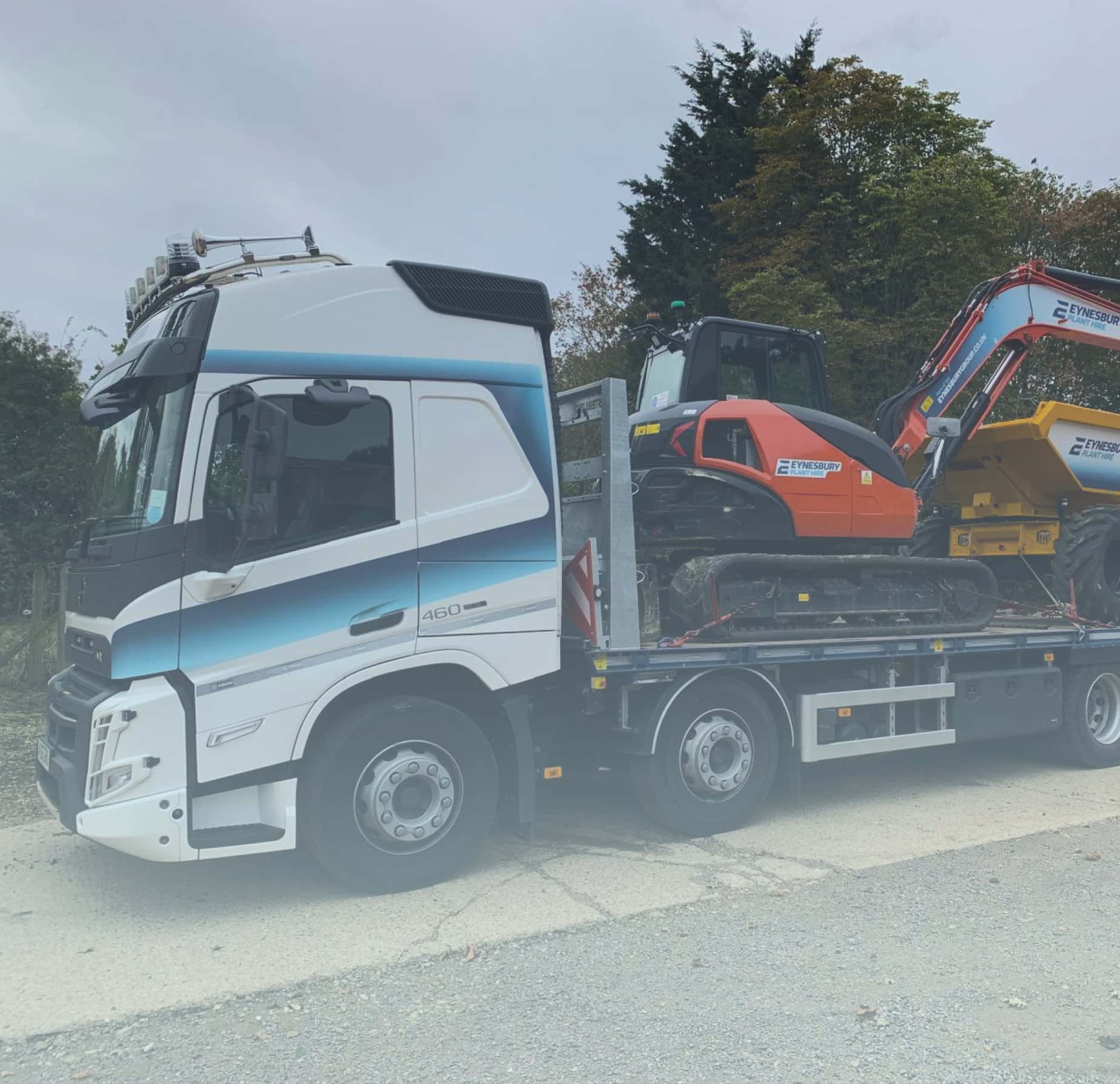 An Eynesbury rigid plant lorry