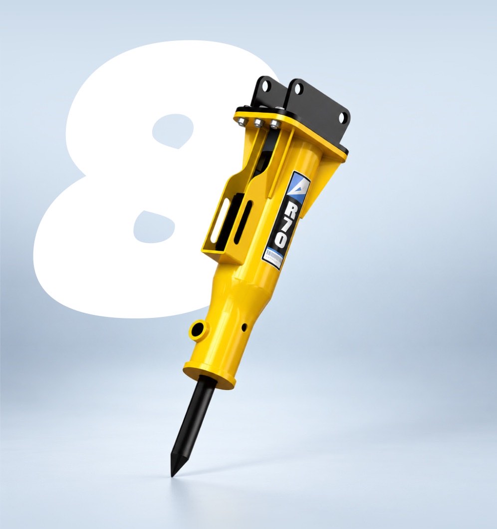 A hydraulic breaker for 8 ton diggers