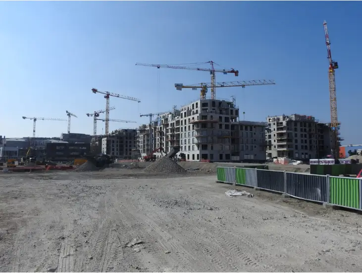 Image of a construction site in the UK