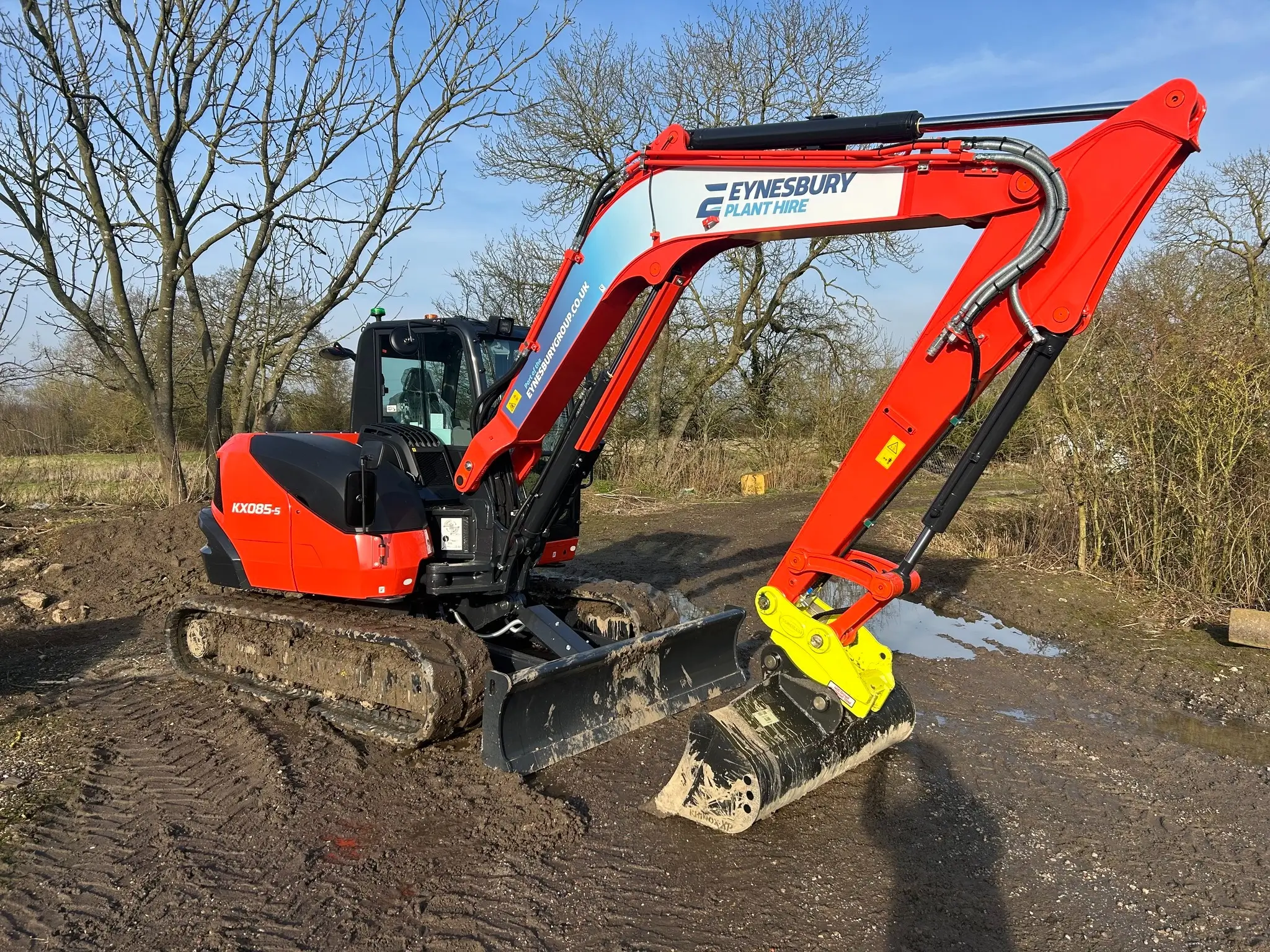 Image of a new excavator for hire at Eynesbury Plant Hire