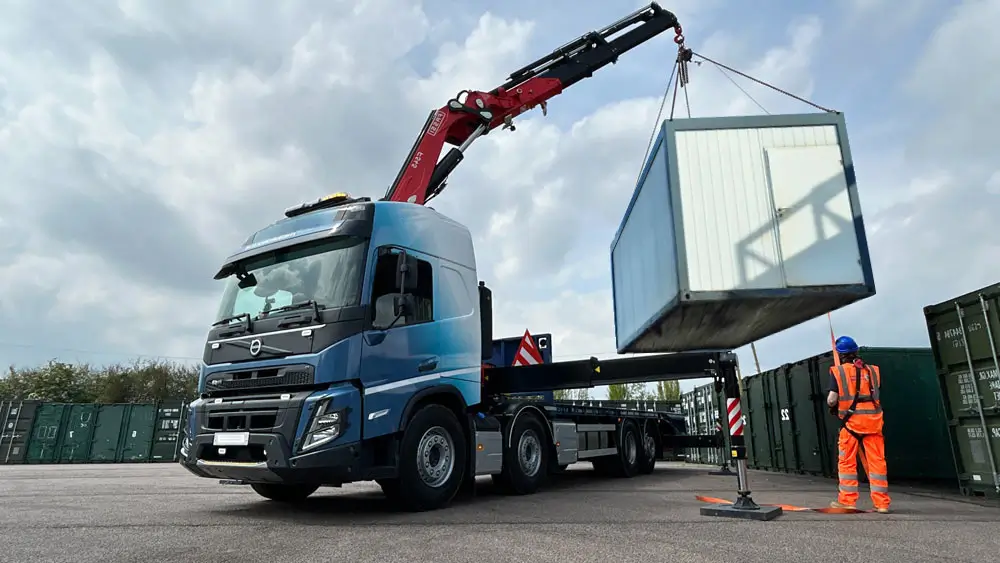Image of a cabin transport which is for hire from Eynesbury Plant Hire