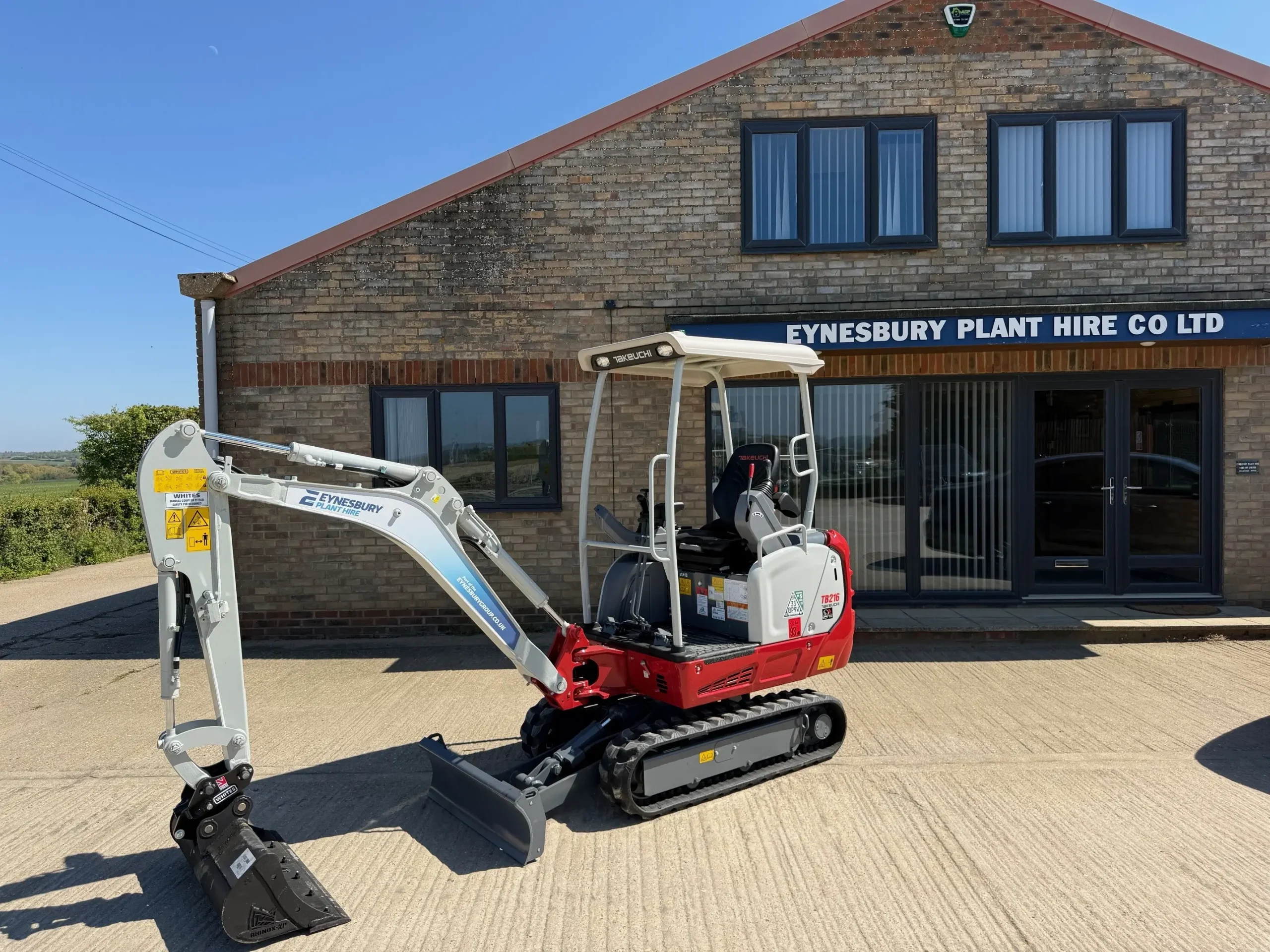 Image of the new Takeuchi TB216 for hire
